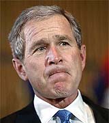 WEEK IN REVIEW: President Bush announced his support for a legal challenge against affirmative action.     Photo  Reuters.