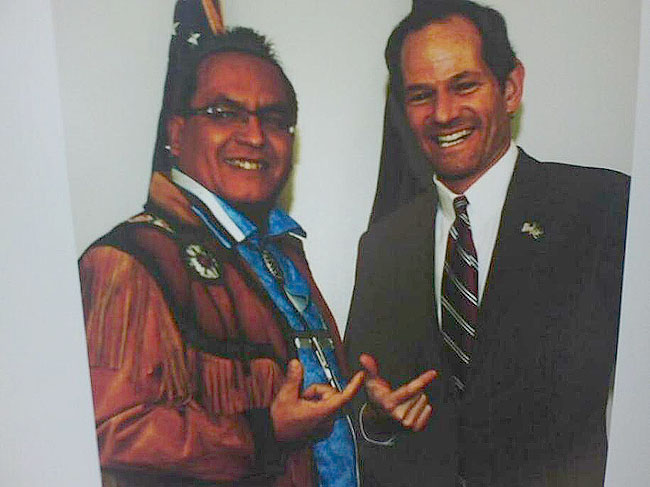 Eliot Spitzer and Rodney Pierce, Seneca Nation