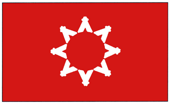 The flag of the Oglala Sioux Tribe