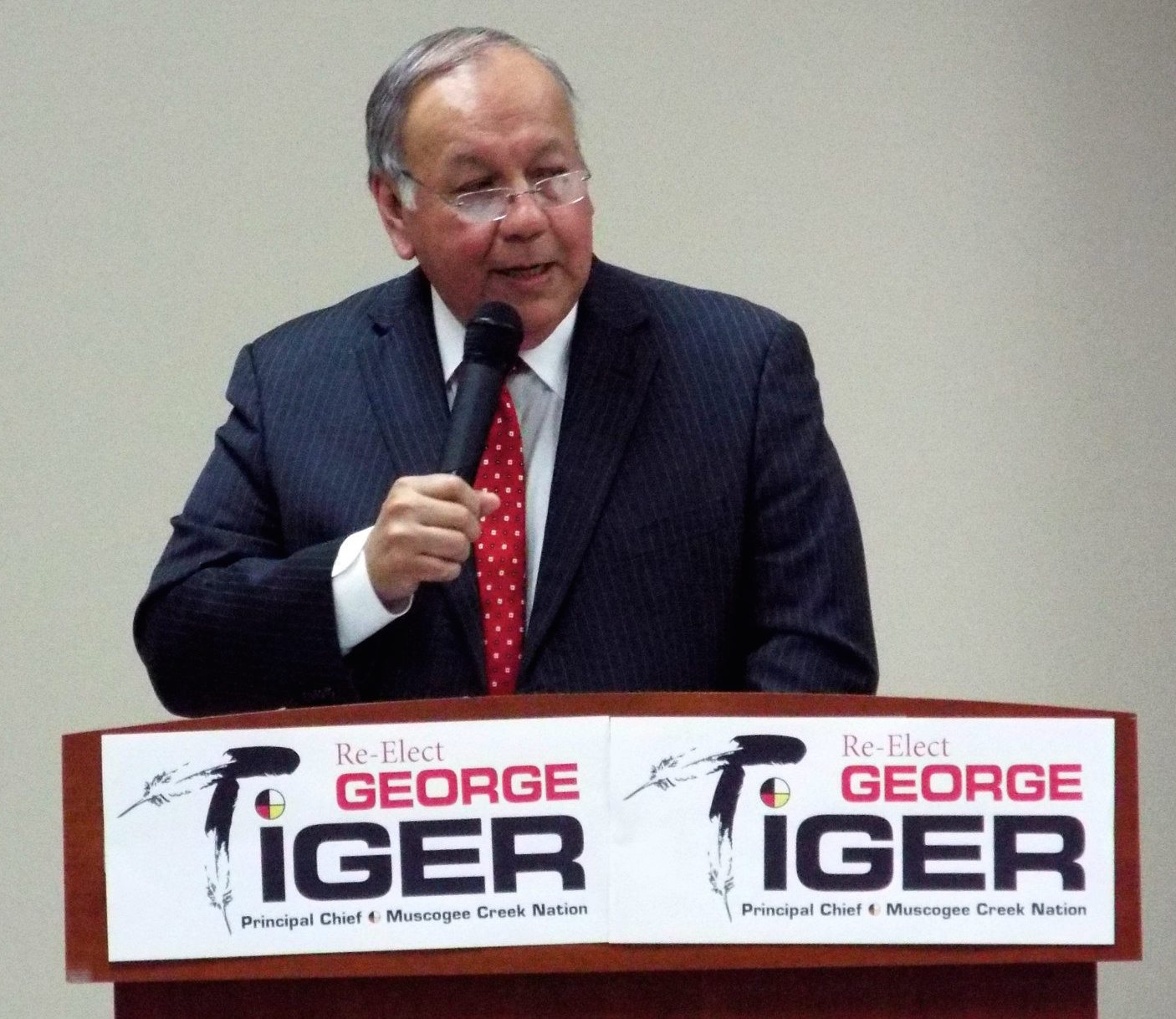 George Tiger seeks re-election as leader of Muscogee Nation