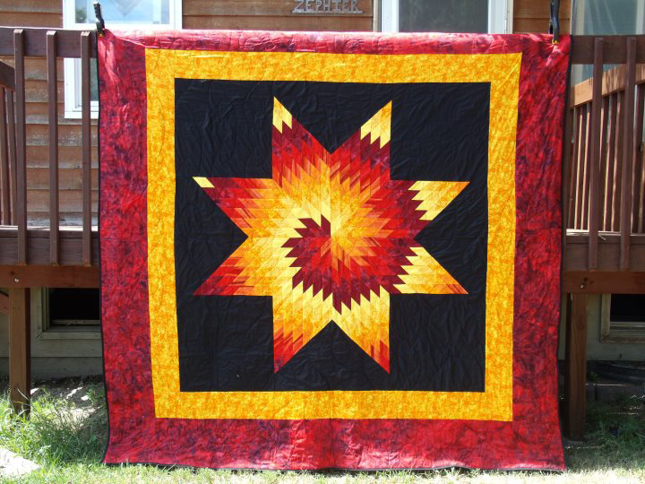 Native Sun News: Cheyenne River woman's star quilt off to NMAI