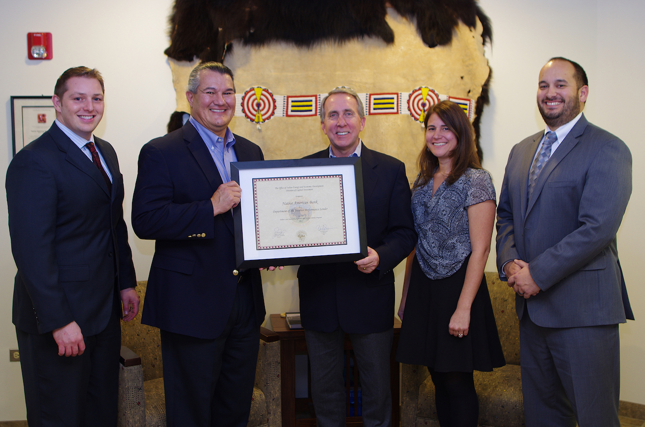 Native American Bank wins top lender designation from BIA