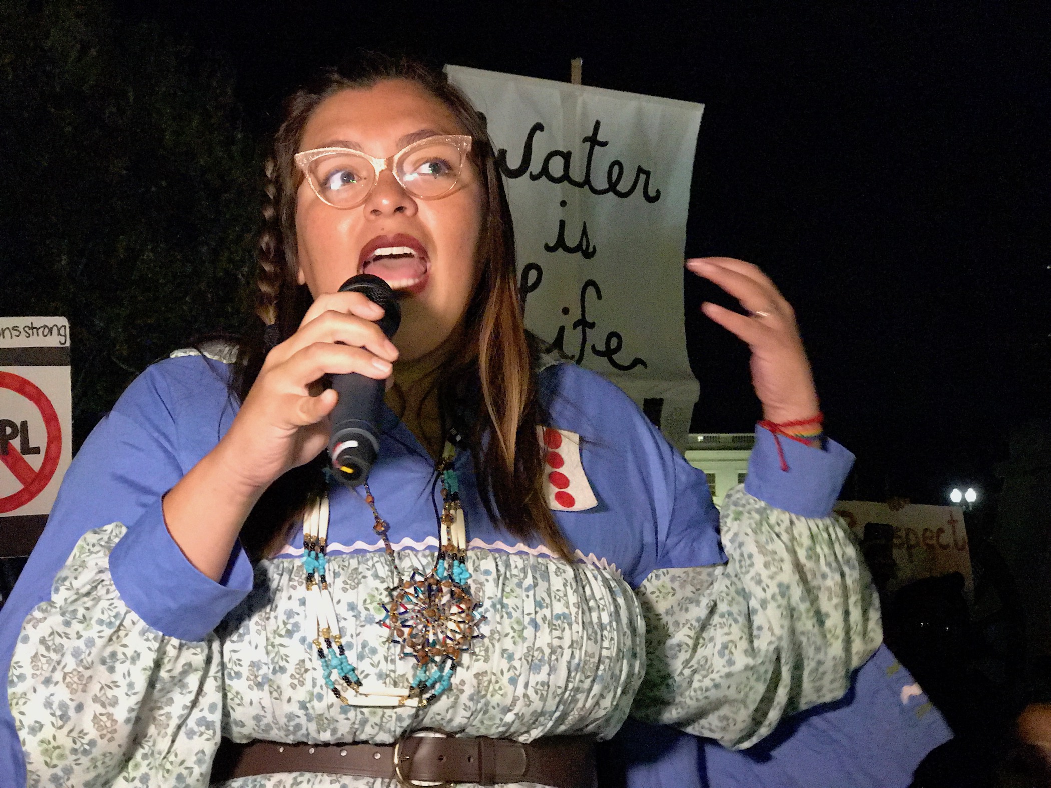 Native women lead massive march to White House to stop Dakota Access Pipeline