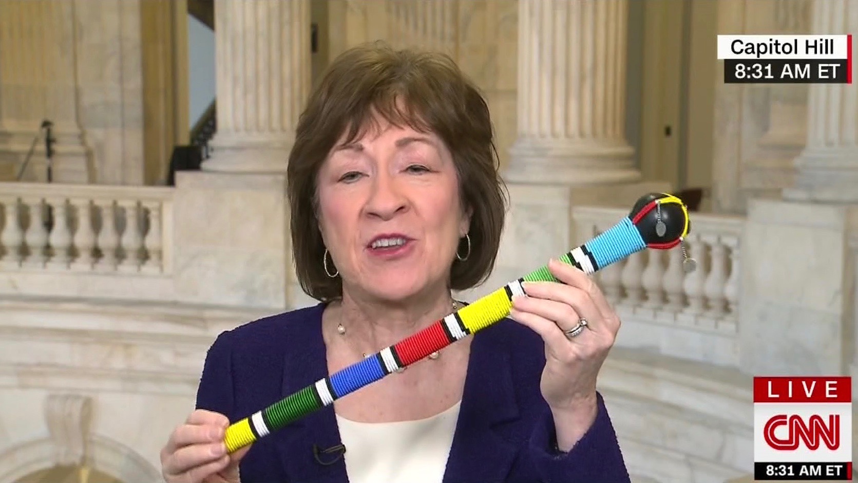 Sorry but that 'talking stick' used in the Senate isn't Native American