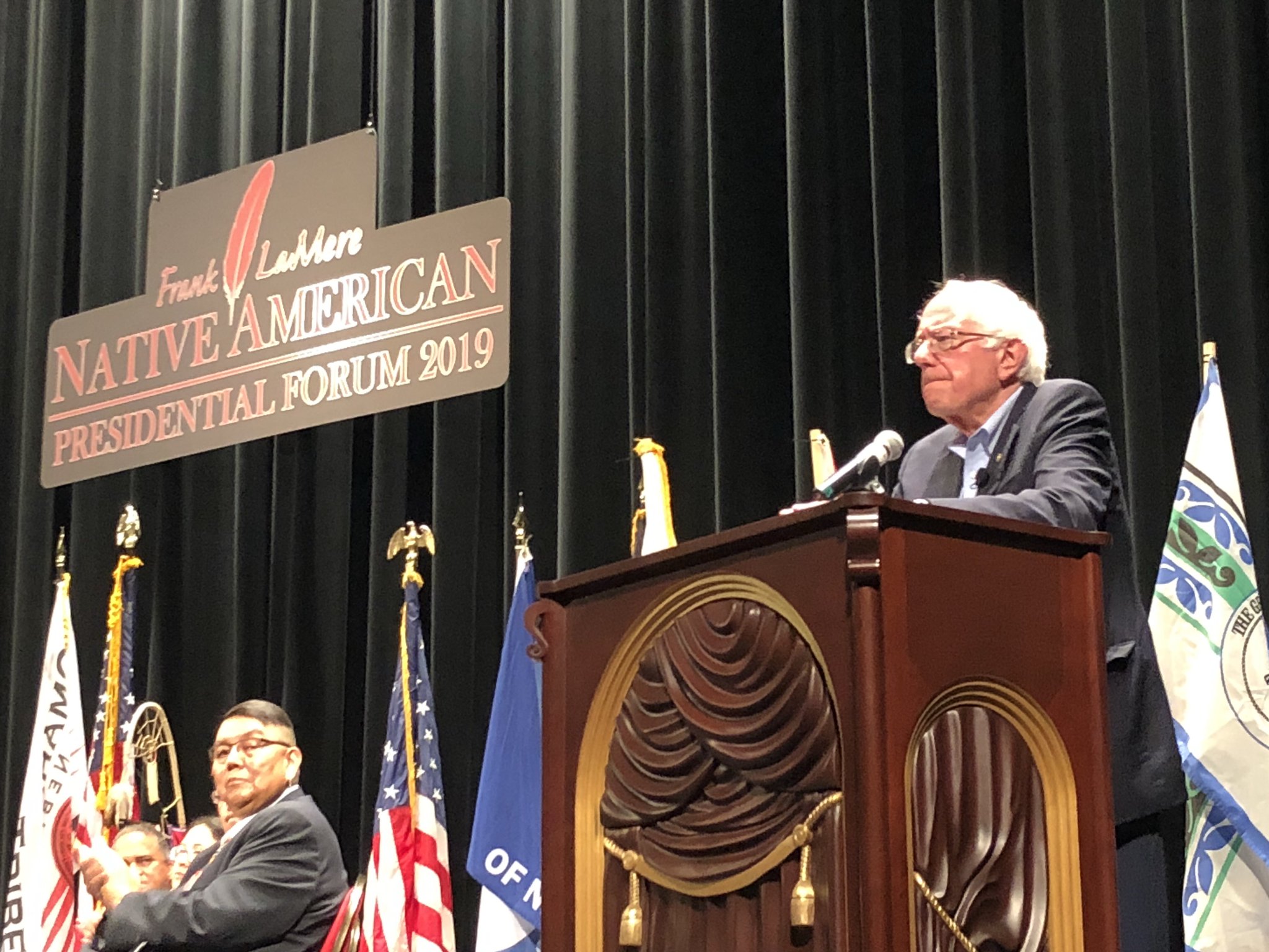 AUDIO/VIDEO: Bernie Sanders at Frank LaMere Native American Presidential Forum