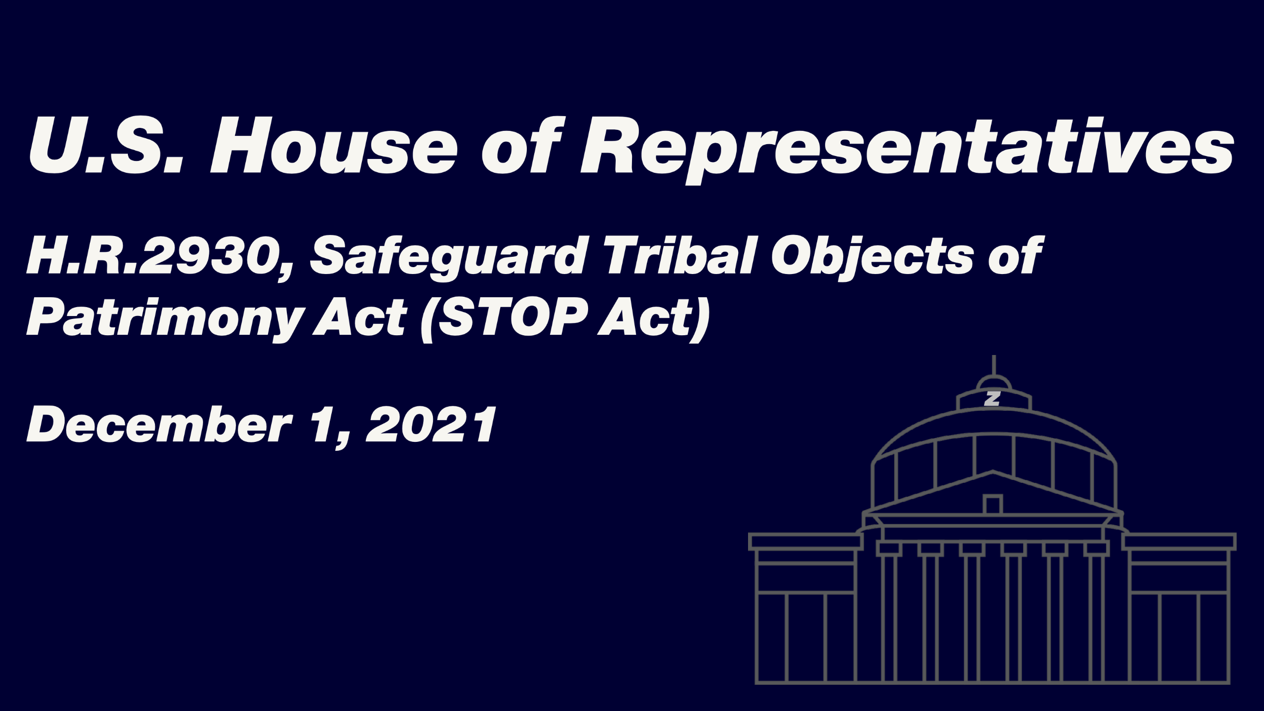 H.R.2930 - Safeguard Tribal Objects of Patrimony Act