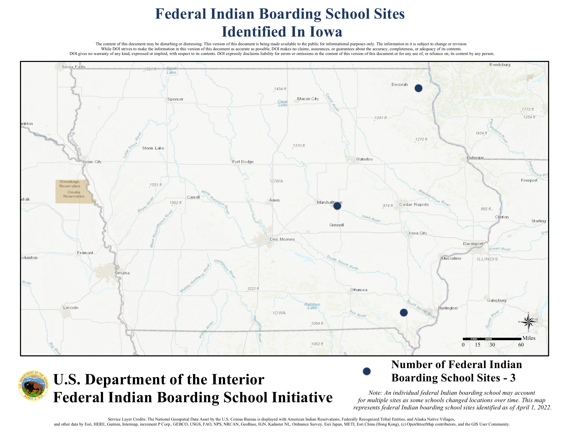 Federal Indian Boarding School Maps